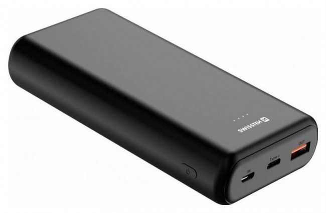 Swissten Power Bank Power Line 20000 mAh 20W Power Delivery czarny