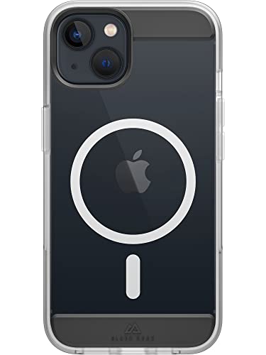 Black Rock - Etui Mag Air Case pasuje do Apple iPhone 14, etui na telefon komórkowy kompatybilne z MagSafe, przezroczyste, cienkie (czarne)