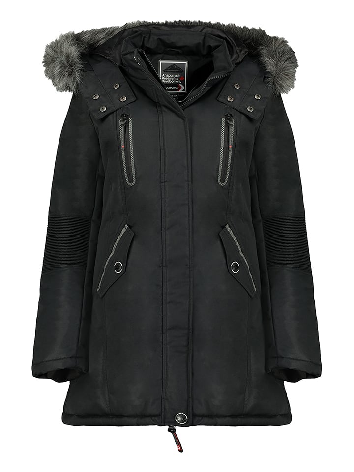 ANAPURNA Parka w kolorze czarnym