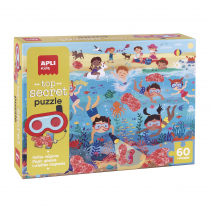 Puzzle z magicznymi okularami - plaża 4+ Apli Kids