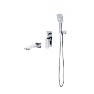CERSANIT S952-039 BATERIA WAN-NAT PODTYNKOWA + ZEST. NATR.+ WYLEWKA LARGA CHROM