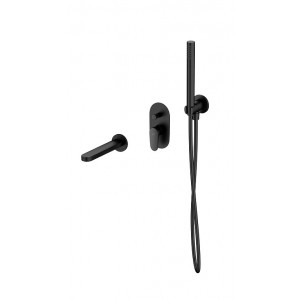 CERSANIT S952-043 BATERIA WAN-NAT PODTYNKOWY + ZEST NAT. + WYLEWKA INVERTO CZARNY