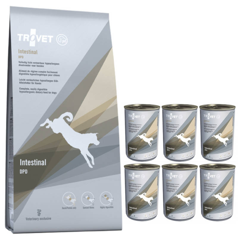 Trovet DPD Intestinal - Duck & Potato (dla psa) 10kg + DPD Intestinal 6x400g