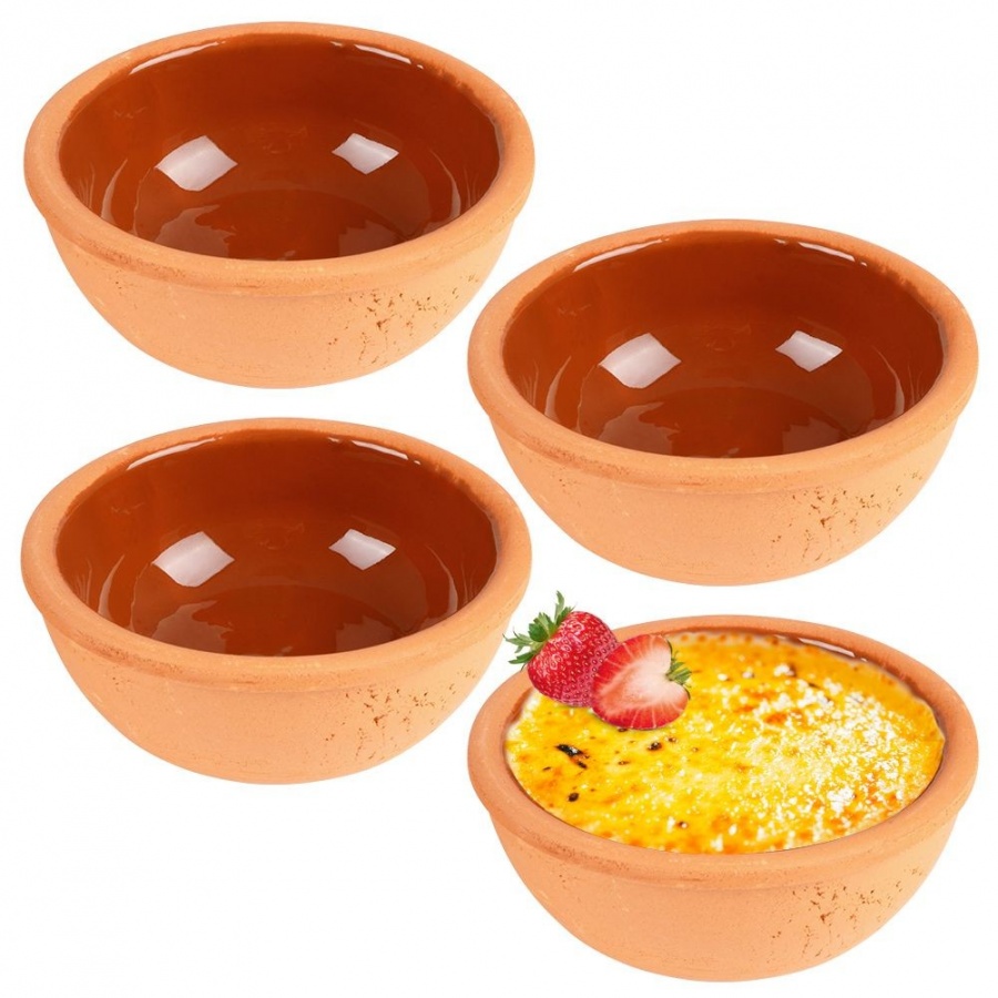 Naczynie do zapiekania miska kamionkowa zestaw 4 szt. 150 ml kod: O-259163