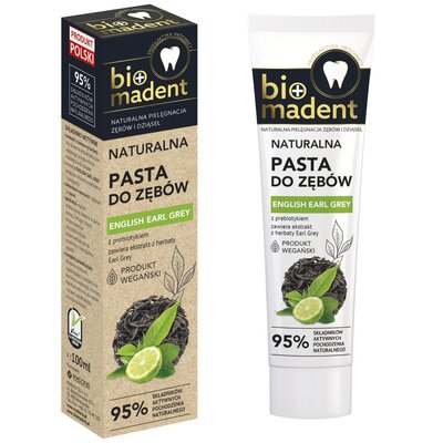 Pasta do zębów BIO MADENT English Earl Grey z prebiotykiem 100 ml