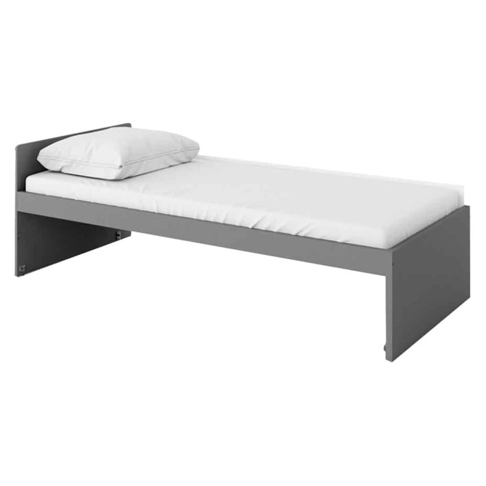 Łóżko górne z materacem POK PO-13 grafit