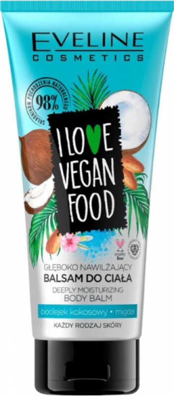 Eveline Cosmetics - I LOVE VEGAN FOOD - DEEPLY MOISTURIZING BODY BALM - Głęboko nawilżający balsam do ciała - 175 ml