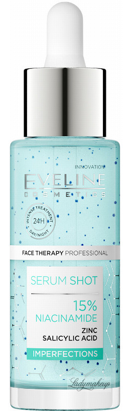 Eveline Cosmetics Serum Shot  Kuracja 15% niacynamid na twarz, szyję i dekolt 30ml