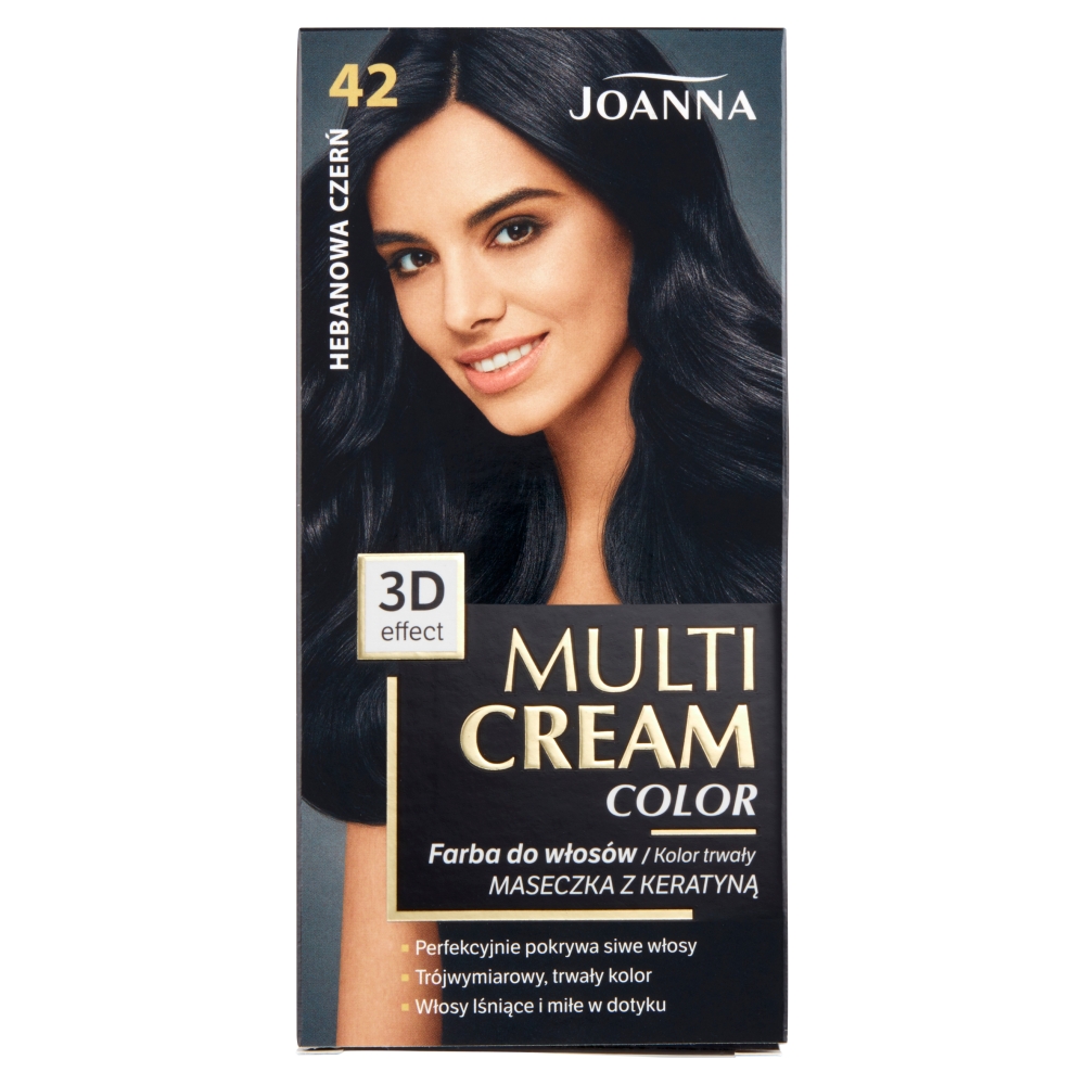 Joanna Multi Cream Color farba do włosów 42 Hebanowa Czerń 62370-uniw