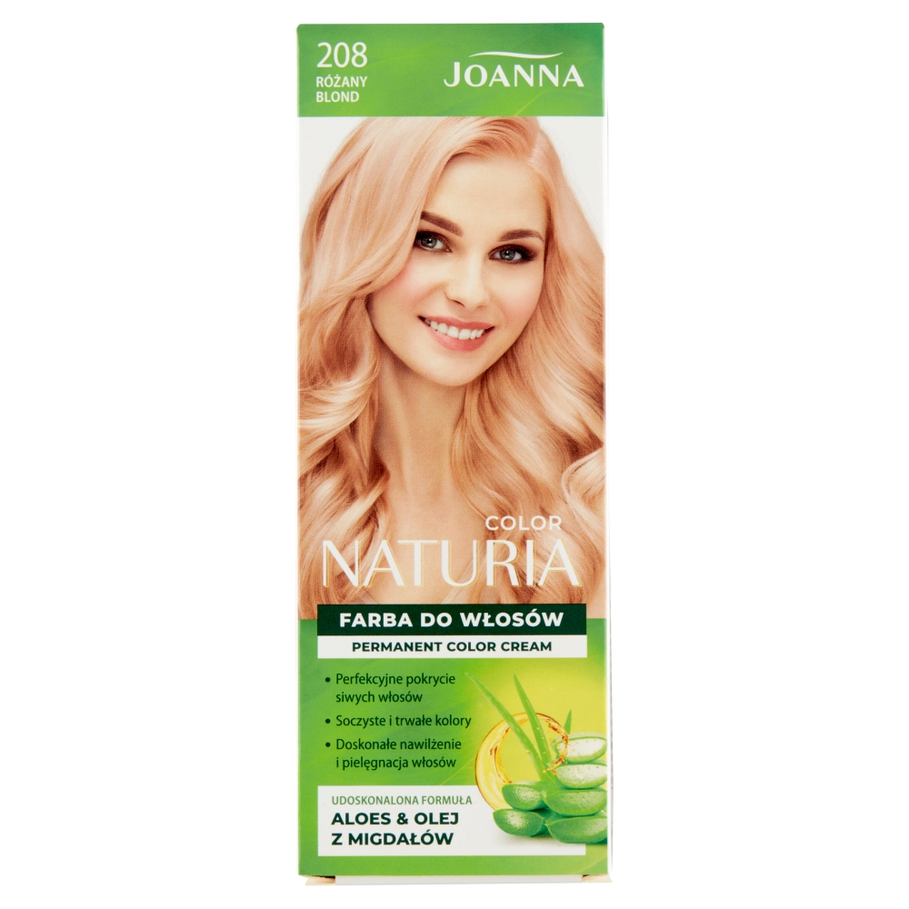 Joanna Naturia Color Farba do włosów Różany Blond nr 208