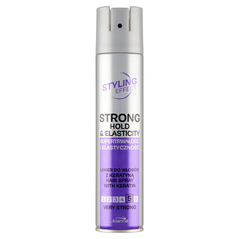 Joanna Styling Effect lakier utrwalający do włosów z keratyną Bardzo Mocny 250ml