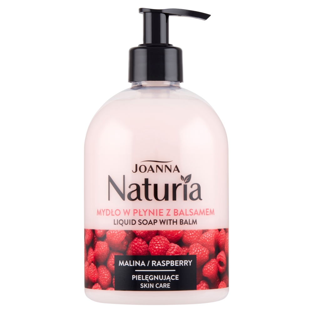 Joanna NATURIA BODY Mydło w płynie z balsamem 500ml Malina