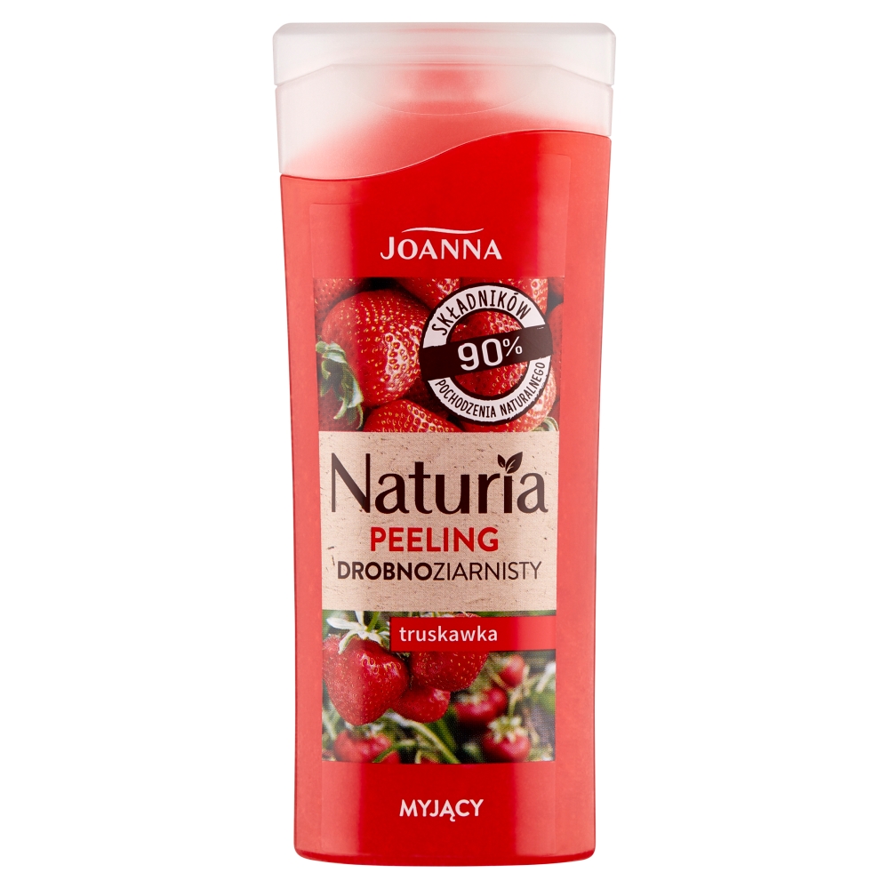 Joanna Naturia drobnoziarnisty myjący peeling do ciała Truskawka 100g