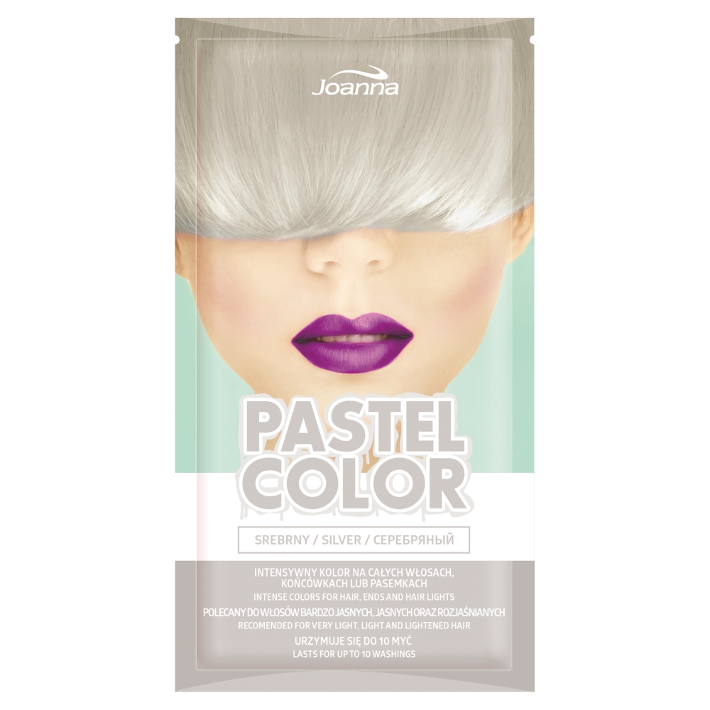 Joanna Pastel Color Szampon koloryzujący do włosów Srebrny 35g