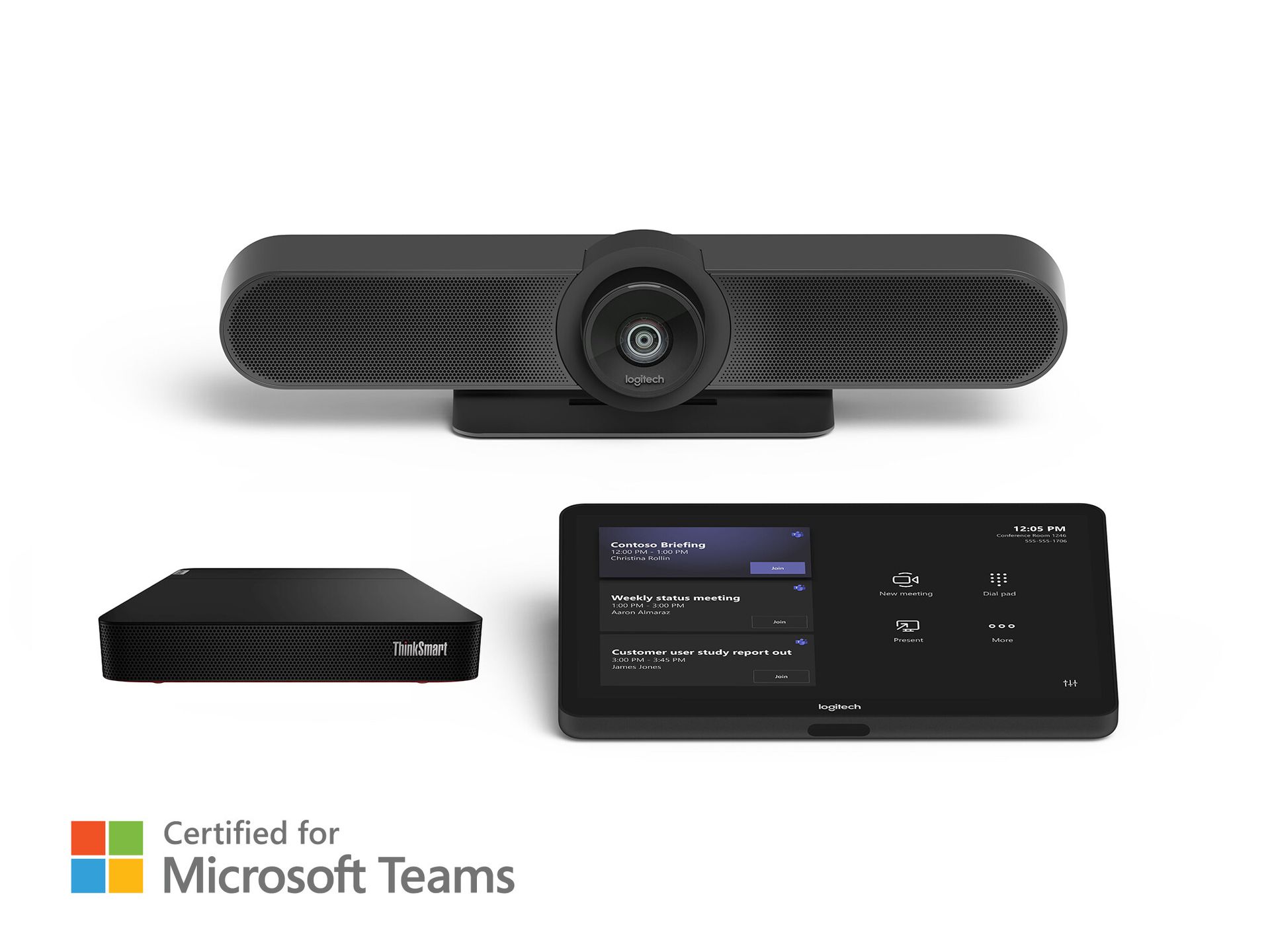 Logitech Tap Room Solution dla Microsoft Teams z Lenovo ThinkSmart - pakiet mały