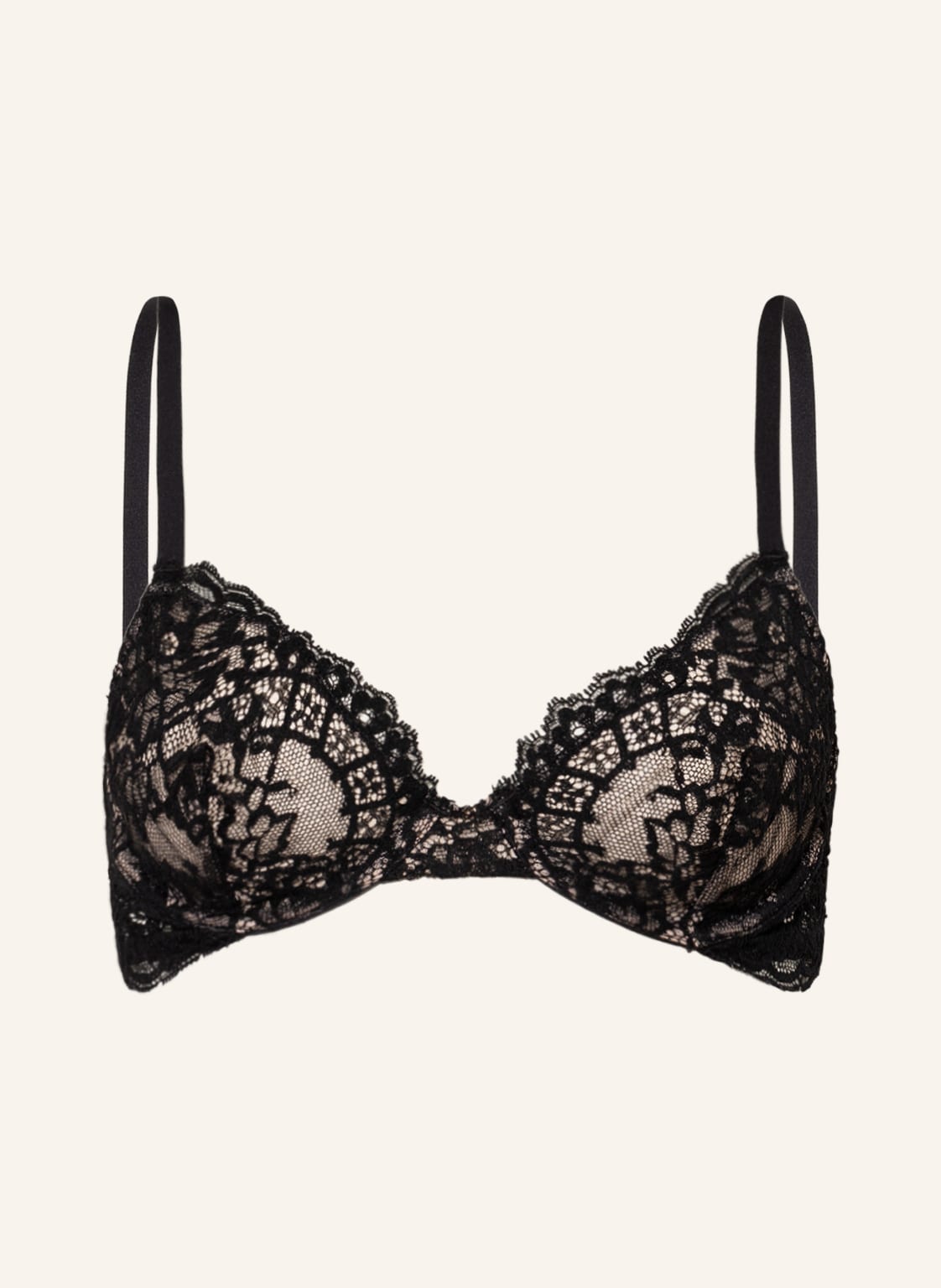 Wolford Biustonosz Trójkątny Unlined Semi-Demi schwarz