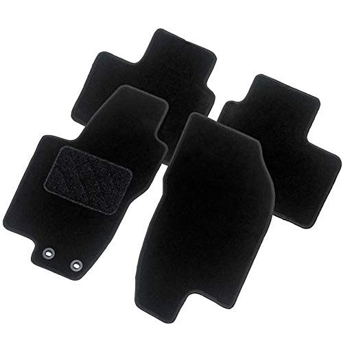 AutoStyle TM CI519 dywaniki samochodowe pasujące do Citroen C3 Puriel 2005, czarne