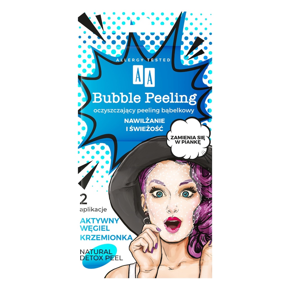 AA Bubble Peeling oczyszczający peeling bąbelkowy nawilżenie i świeżość 8.0 ml
