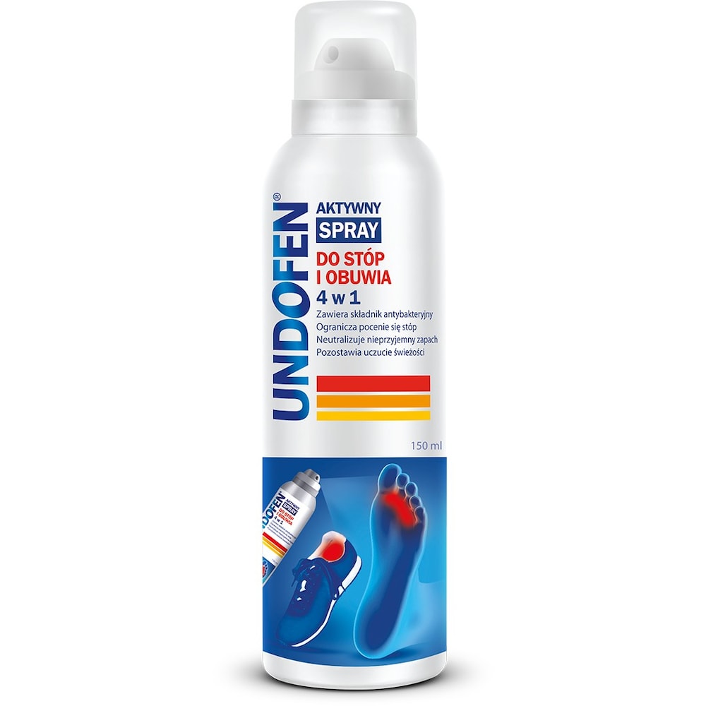 Undofen AKTYWNY spray do stóp I BUTÓW 4W1 150ml