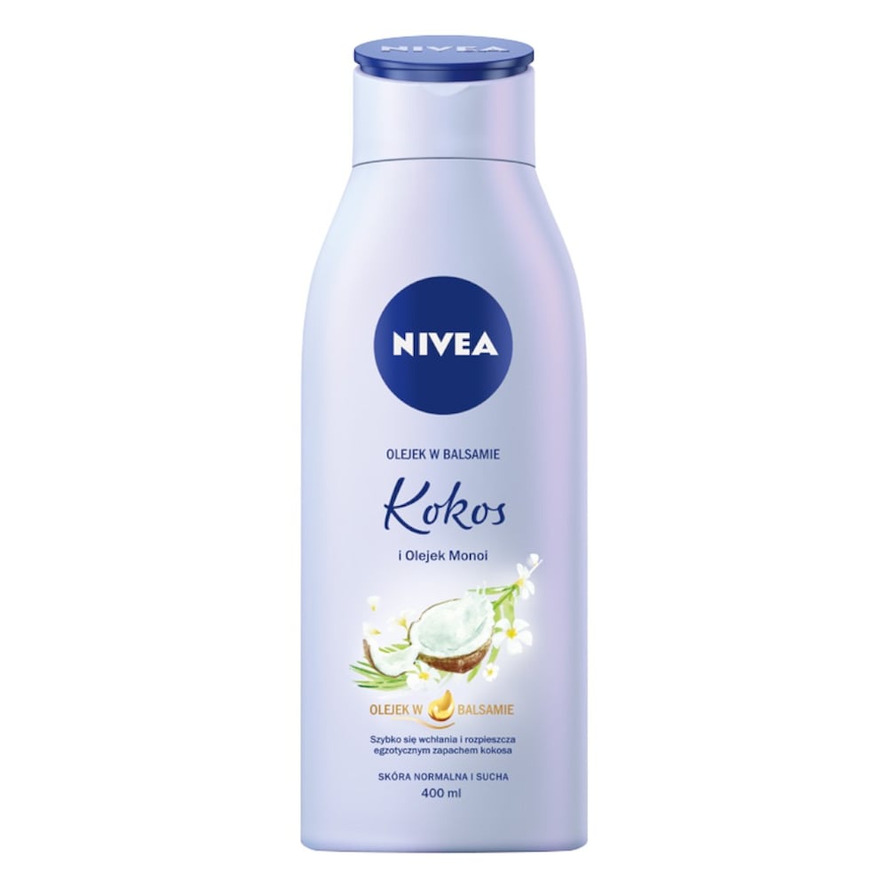 Nivea Body Olejek w balsamie Kokos i Olejek Monoi skóra normalna i sucha 400ml