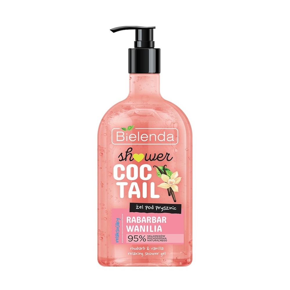 Bielenda Shower Coctail relaksujący żel pod prysznic rabarbar + wanilia 400 ml