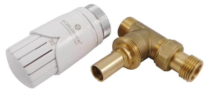 Schlosser Schlooser Zestaw ogranicznika temperatury RTL, śrutowany, prosty, głow