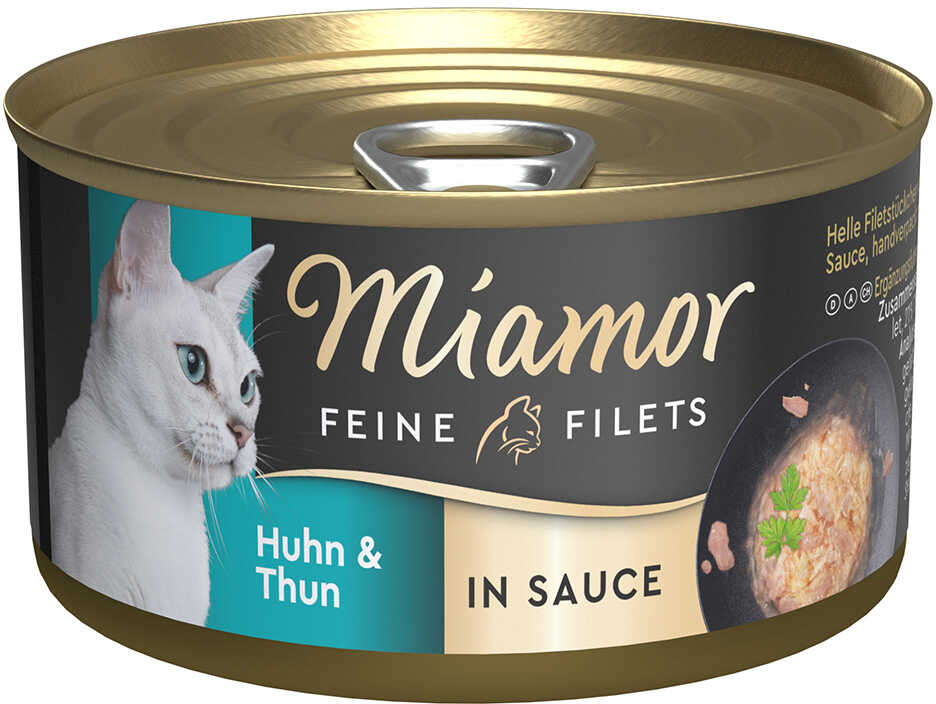 Miamor Feine Filets w sosie, 24 x 85 g - Kurczak i tuńczyk