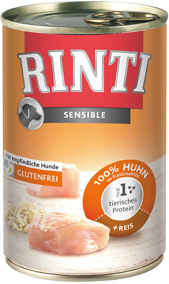 Rinti Sensible, 1 x 400 g - Kurczak z ryżem 495214.1