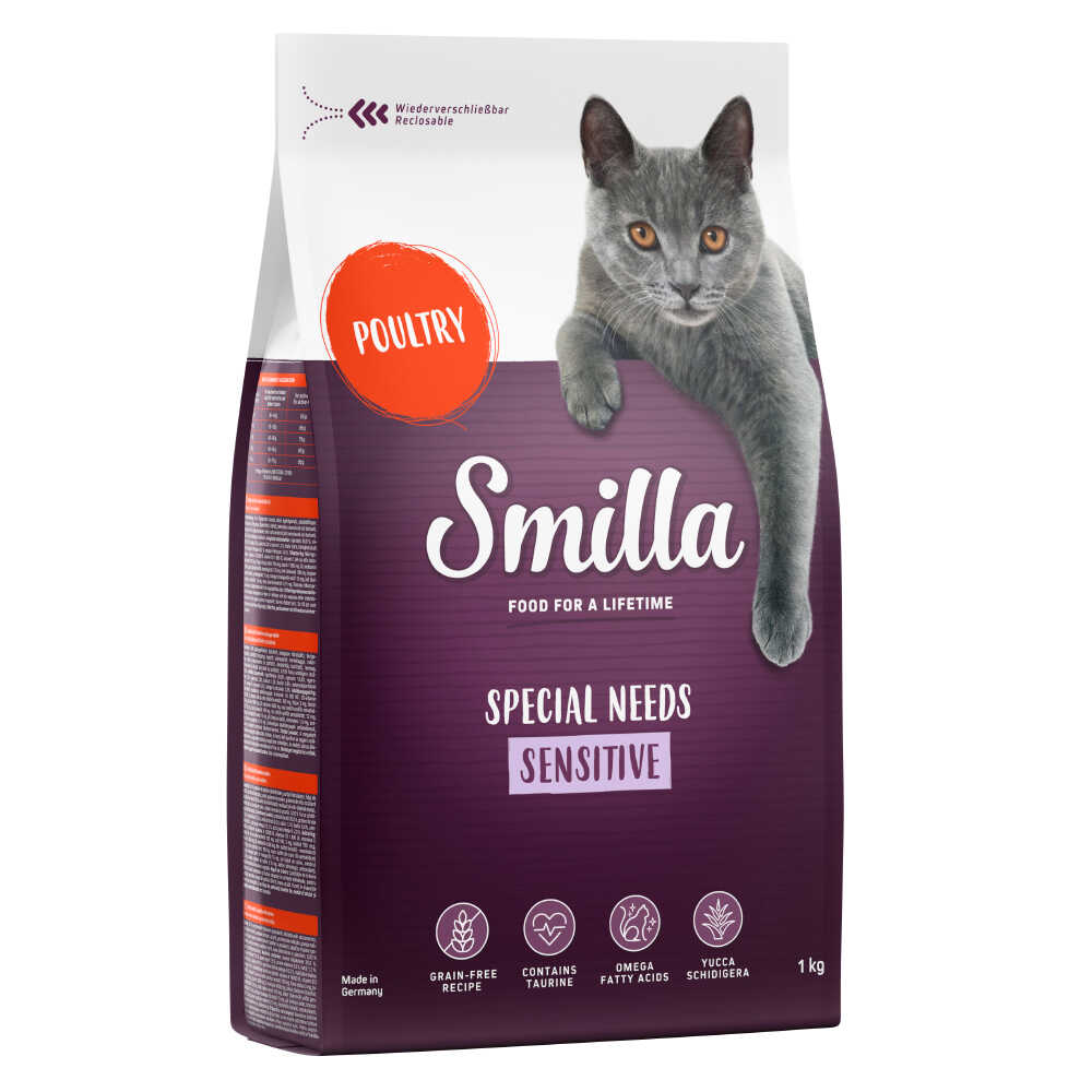 Smilla Adult Sensitive, bez zbóż, drób - 10 kg