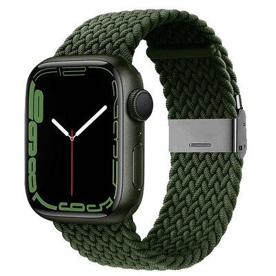 CRONG Pasek pleciony Wave Band do Apple Watch 38/40/41 mm (zielony)
