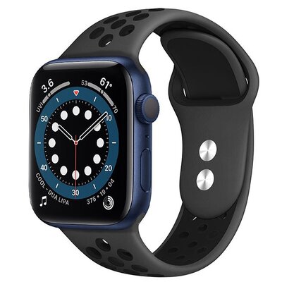 Apple Crong Pasek Crong Duo Sport Band do Watch 42/44 mm szary/czarny CRG-44DSB-BLK