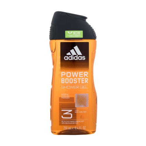 Adidas Power Booster Shower Gel 3-In-1 New Cleaner Formula Żel pod prysznic dla mężczyzn 250 ml