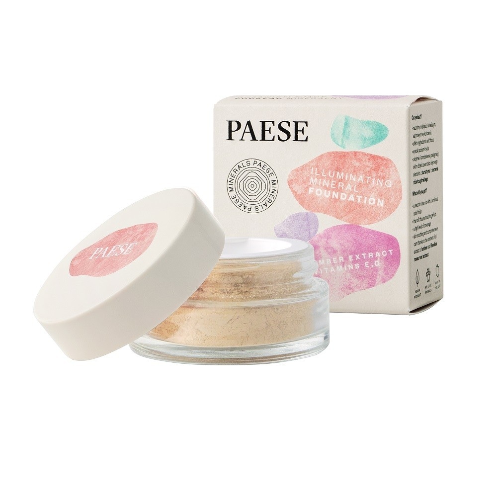 Paese Minerals Illuminating Mineral Foundation rozświetlający podkład mineralny 201W Beige