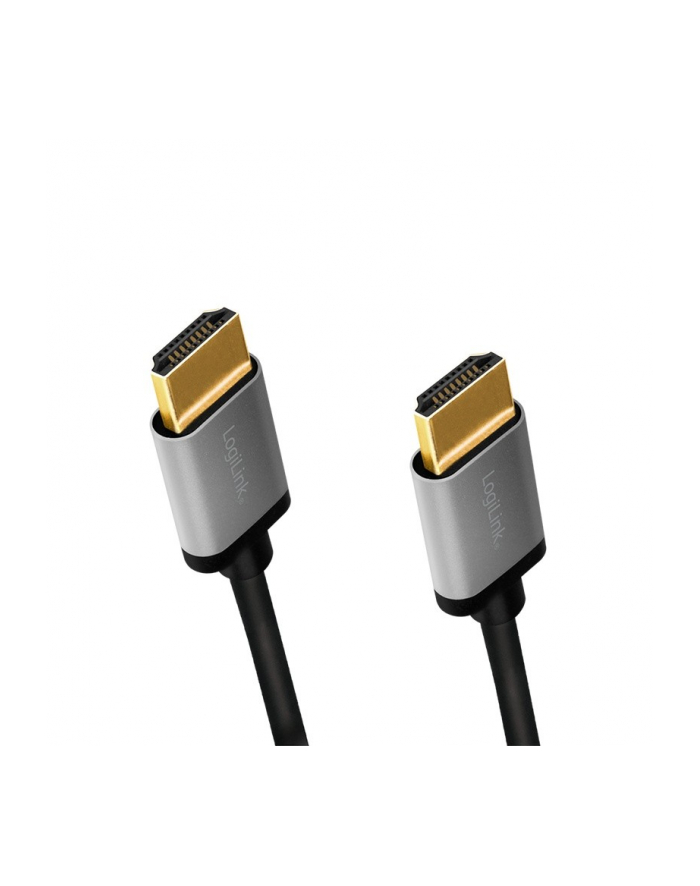 logilink Kabel HDMI 4K/60Hz, aluminium 1m Czarny