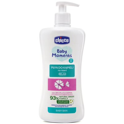 Chicco PŁYN DO KĄPIELI RELAX 500 ML 0 M+ Baby Moments TOW018714