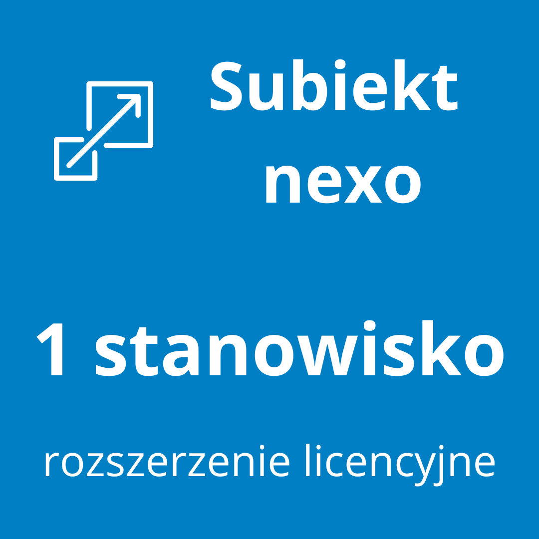 Subiekt nexo rozszerzenie o następne 1 stanowisko