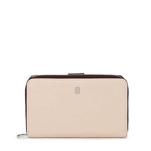 TOUS 2001689801, Portfel New Dubai Saf Tri-Beige, Mediana Women's, Jeden rozmiar, Beżowy