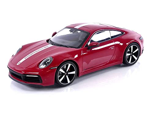 Minichamps Porsche 911 (992) 4S 2019 Carmine  1:18 155067326