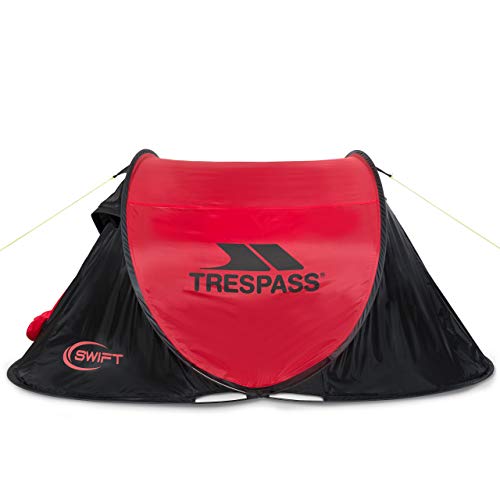Trespass Swift2 wodoodporny namiot typu Pop Up dla 2 osób - czerwony każdy