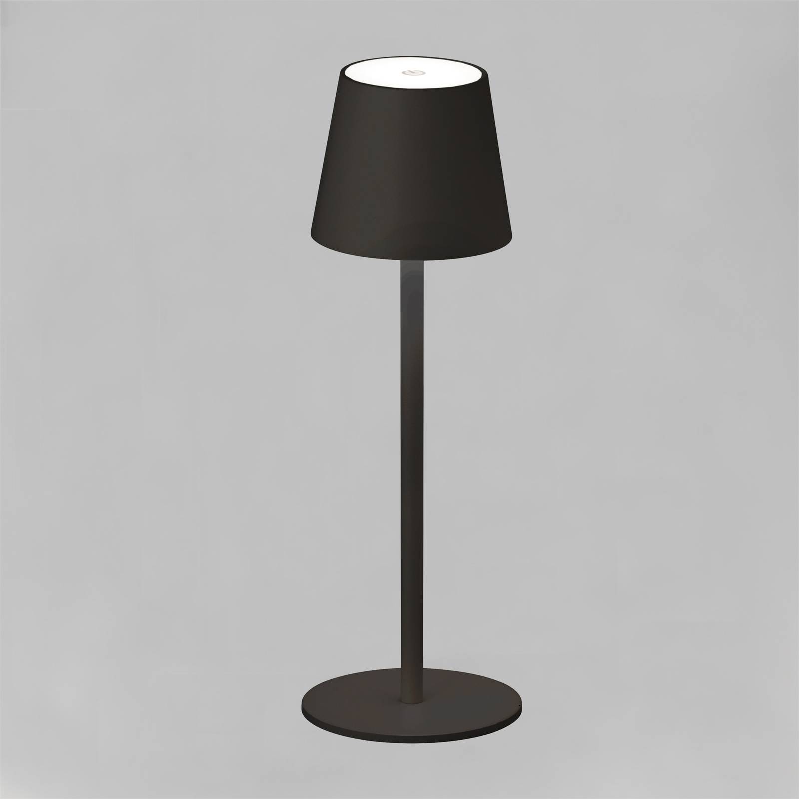 Lampa stołowa LED Tropea z akumulatorem czarna