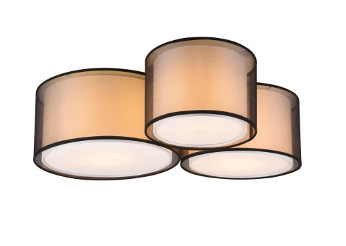 Trio Burton 311400132 lampa wisząca zwis 1x40W E27 czarna