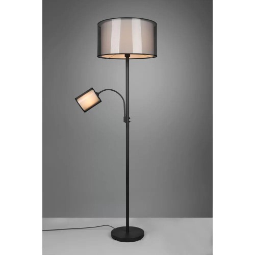 Trio Burton 611400332 kinkiet lampa ścienna 3x40W E27 czarny