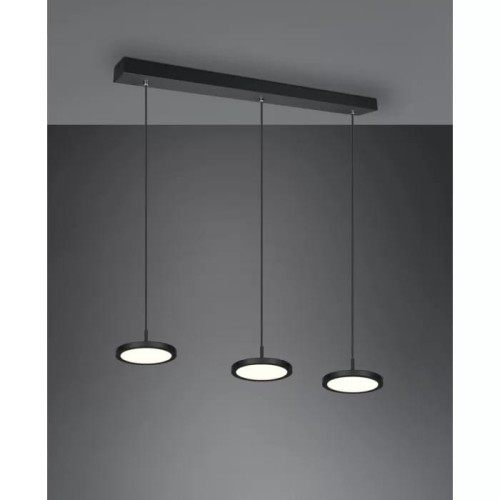 Tray LED lampa wisząca 3-punktowa czarna 340910332