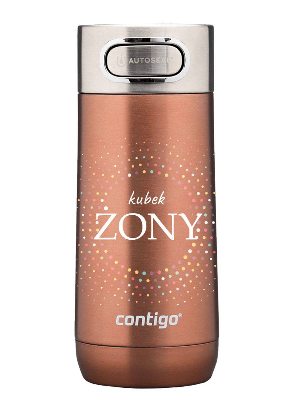 Kubek termiczny Contigo Luxe 360 ml Kubek Żony - white zinfandel