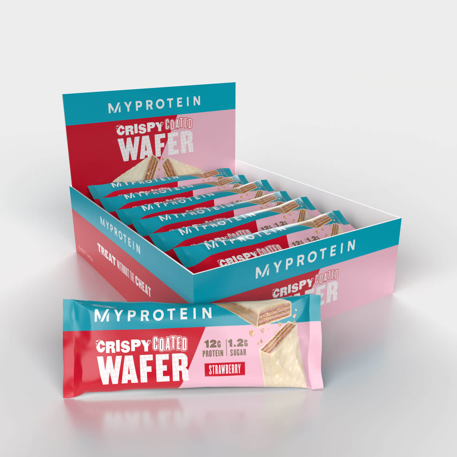 Wafelek Crispy Coated Wafer - 12x40g - Truskawka