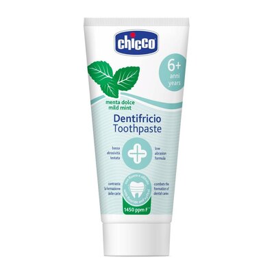 Chicco PASTA DO ZĘBÓW 6L+ Pasta o smaku mentolu 50 ML z fluorem TOW018706
