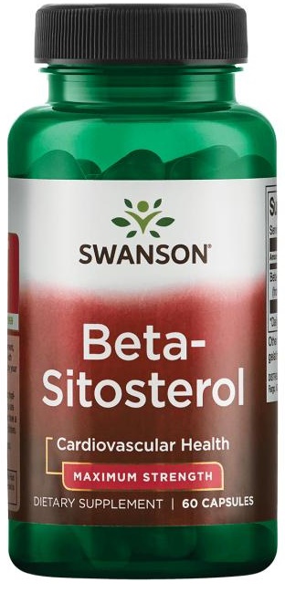 Swanson CardioAid Beta Sitosterol Sterole roślinne 60 kapsułek