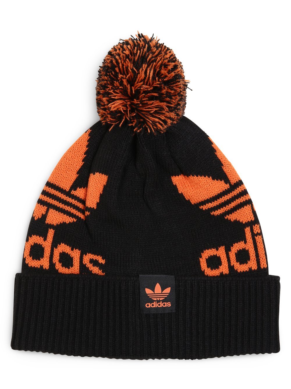 adidas Originals - Czapka męska, czarny|pomarańczowy