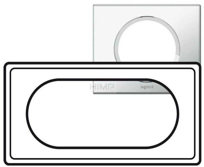 Legrand Celiane Ramka szkło lustro 4/5m 069125