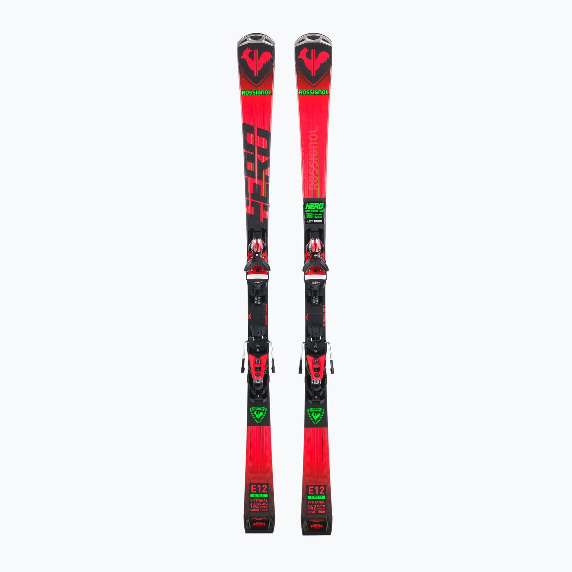 Narty zjazdowe Rossignol HERO ELITE ST TI K + NX12 czerwono-czarne RRLPH02 167 cm